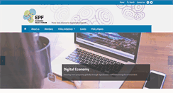 Desktop Screenshot of economic-policy-forum.org
